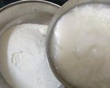 A picture of step 1 of Samak Rice Spongy balls.