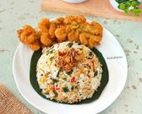 Foto langkah ke 4 dari resep Nasi Gurih Ayam Suwir Sambal Bawang.