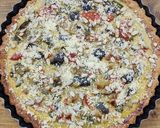 Foto del paso 8 de la receta: 🥧🍅🍆🧅Tarta de verduras de estación con masa integral con mix de semillas y levadura 🧅🍆🍅🥧
