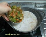 Hình bước làm 7 của món Súp cá Kìm 꽁치추어탕