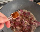 A picture of step 4 of Beef stroganoff.