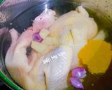 Hình bước làm 2 của món Miến Dong Gà Ta(Ức Gà) Nấu Với Măng Khô Đặc Sản Tây Bắc