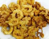Foto langkah ke 4 dari resep Cumi Goreng Tepung.