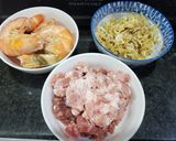 Hình bước làm 1 của món Bún riêu tôm thịt