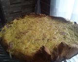 Foto del paso 8 de la receta: Tarta de Cebollas y tocineta con base de pan de molde a la "Nata" 🥧🍳🥓🍞🌰🌰🌰🍞🥓🍳🥧