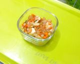 Foto langkah ke 7 dari resep Nasi tim ayam jamur MPASI 1 tahun plus.