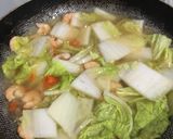 Foto langkah ke 4 dari resep Tumis Sawi Putih Dengan Udang.