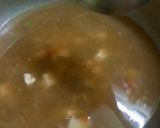 A picture of step 4 of Veg Manchow soup.
