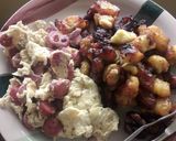 A picture of step 4 of Blessing’s Fried sauté egg & sausages and plantain.