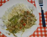 Foto del paso 4 de la receta: Saltado de pollo y carne de vacuno