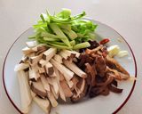 鮮菇木耳炒青菜的食譜步驟1照片