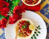 A picture of step 2 of Peanuts chaat.