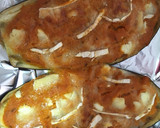 Foto del paso 5 de la receta: Puré de berenjena, piquillo y Cabra gratinado con huevo