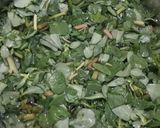 A picture of step 1 of KULFA OR PURSLANE /SUBZI E SAFAR.