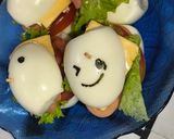 Foto langkah ke 4 dari resep Sandwich Mini Luar Telur.