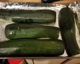 A picture of step 3 of Zucchini boat lasagna.