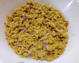 A picture of step 2 of Soya stuffed Mirchi.
