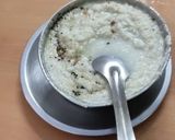 A picture of step 6 of Onion Rava Dosa with nariyal chutney, sambar.