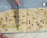 A picture of step 5 of Dry Coconut and Mava Barfi Recipe.