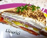 Pas rețetă Triunghi de tortilla umplut 4 fotografie