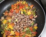 A picture of step 3 of Mexican Rice.