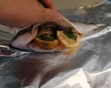 Une image de l'étape 4 de Papillote de daurade gingembre citron, coriandre.