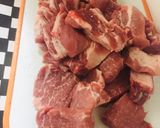 A picture of step 1 of Pork Loin Marinated in White Wine with Potatoes, Carrots, and Green Peppers!.