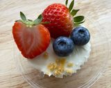 รูปขั้นตอนการทำที่ 1 ของ มินิชีสเค้กคีโต / Mini Cheese Cake Keto 🧁🍓🫐 ❌เตาอบ❌แป้ง❌น้ำตาล