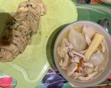 Húsleves Töltikével 🍗🥕🥔🌶🍅🧄🥚🍞🧅😋 recept fázis 5 fotója