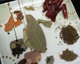 A picture of step 5 of Rajasthani chicken curry.