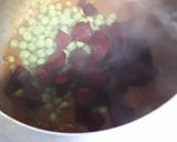 A picture of step 2 of Beetroot-mater ki sabzi.