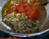 A picture of step 5 of Kathal biryani with pudina dhania chhachh.