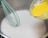 A picture of step 5 of Coconut And Thandai custard pudding.