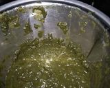 A picture of step 1 of Palak paneer.