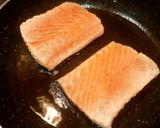 A picture of step 1 of Orange Terayaki Salmon with Carrot, Beans, Mushroom and Broccoli.