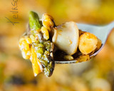 Foto del paso 7 de la receta: Paella de calamar con alcachofas, ajos tiernos y trigueros 🦑 🥘
