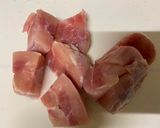 A picture of step 2 of Korean Chicken Soup.