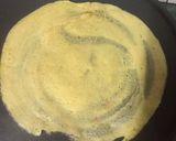 A picture of step 4 of Moong daal cheela.
