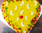 A picture of step 4 of Semolina mango cake.