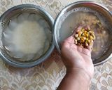A picture of step 1 of Navaratna Dal and Lentil Masala Idli.