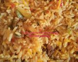 A picture of step 3 of Carrots rice.