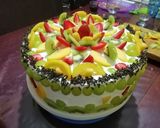 Foto del paso 10 de la receta: TROPICAKE! Pastel de frutas tropicales 🍓🥝🍎🍇