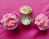 A picture of step 5 of Pink Coconut mithaai.