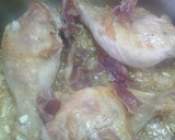 Foto del paso 2 de la receta: Pollo a la marengo con champiñones y jamón ibérico