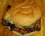 A picture of step 14 of Tex's Chinese BBQ Grilled Pork Cheesesteak 🐷🍞🧀🍲.
