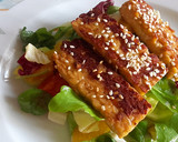 Foto del paso 4 de la receta: Tempeh a la plancha con ensalada mixta y naranjas