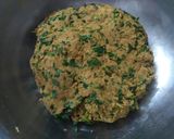 A picture of step 1 of Methi ni bhaji na thepla.