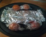 Foto del paso 2 de la receta: Salmón al vapor con lactonesa de hierbabuena y guarnición