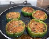 A picture of step 2 of Bharwa Shimla Mirch Sabzi.