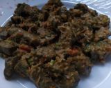 A picture of step 4 of Tawa kaleji #mashujaarecipe.